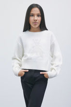 Load image into Gallery viewer, PATRIZIA PEPE Maglia Fly in misto lana panna