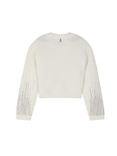 Load image into Gallery viewer, PATRIZIA PEPE Maglia Panna con Strass taglia 12 Anni Sconto 30% - Junior &amp; Co.it