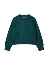 Load image into Gallery viewer, PATRIZIA PEPE Maglia a treccia verde