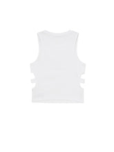 Carica l&#39;immagine nel visualizzatore di Gallery, PATRIZIA PEPE Canotta Top Bianco Cut-out