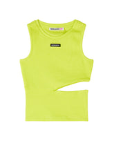 Carica l'immagine nel visualizzatore di Gallery, PATRIZIA PEPE Canotta Top Verde Fluo con Cut out in Vita - Junior &amp; Co.it