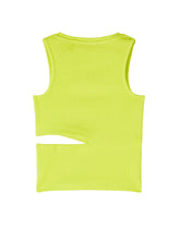 Carica l'immagine nel visualizzatore di Gallery, PATRIZIA PEPE Canotta Top Verde Fluo con Cut out in Vita - Junior &amp; Co.it