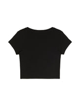 Load image into Gallery viewer, PATRIZIA PEPE T-Shirt in Jersey di Viscosa Stretch Nera con Logo - Junior &amp; Co.it