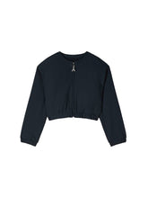 Load image into Gallery viewer, PATRIZIA PEPE Giacca Bomber con Zip Nero Taglia 12 - 14 - 16 Anni Sconto 50% - Junior &amp; Co.it