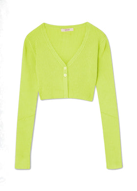 Liu Jo Cardigan in maglia verde lime