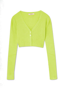 Liu Jo Cardigan in maglia verde lime