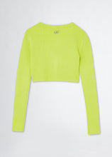 Carica l&#39;immagine nel visualizzatore di Gallery, Liu Jo Cardigan in maglia verde lime