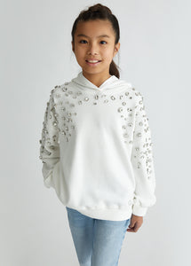 Liu Jo Felpa bianca con strass