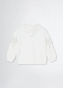 Liu Jo Felpa bianca con strass