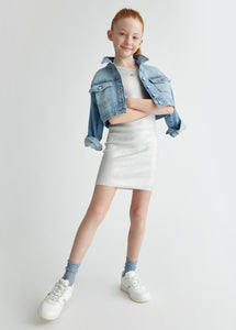 Liu Jo Abito in maglia lurex argento