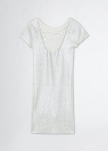 Liu Jo Abito in maglia lurex argento