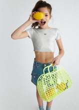 Carica l&#39;immagine nel visualizzatore di Gallery, Liu Jo T-shirt in maglia lurex argento