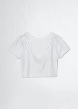 Carica l&#39;immagine nel visualizzatore di Gallery, Liu Jo T-shirt in maglia lurex argento