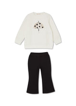 Load image into Gallery viewer, Liu Jo Completo felpa bianca con stampa e pantalone nero - Junior &amp; Co.it