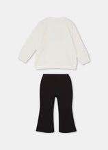 Load image into Gallery viewer, Liu Jo Completo felpa bianca con stampa e pantalone nero - Junior &amp; Co.it