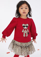 Load image into Gallery viewer, Liu Jo felpa rossa con stampa orsetto Taglie 2-5 anni Sconto 50%. - Junior &amp; Co.it