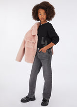 Carica l'immagine nel visualizzatore di Gallery, Liu Jo Jeans straight con strass denim grigio - Junior &amp; Co.it