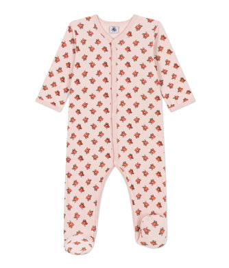 PETIT BATEAU pagliaccetto rosa stampa fiori