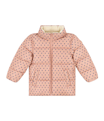 PETIT BATEAU giubbotto rosa stampa fiori Scontato del 50%