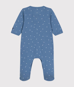 PETIT BATEAU Tutina in cotone azzurro bebè