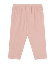 Carica l&#39;immagine nel visualizzatore di Gallery, PETIT BATEAU Pantalone bebè in garza di cotone rosa