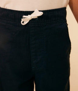 PETIT BATEAU Pantalone in tela di cotone blu