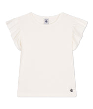 Carica l&#39;immagine nel visualizzatore di Gallery, PETIT BATEAU T-shirt bambina in cotone bianco