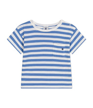 Carica l&#39;immagine nel visualizzatore di Gallery, PETIT BATEAU T-shirt bebè maniche corte a righe