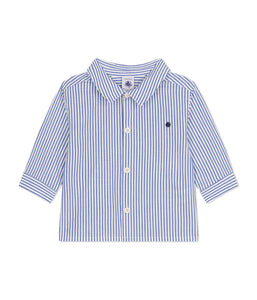 PETIT BATEAU Camicia bebè in popeline a righe