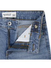 Carica l'immagine nel visualizzatore di Gallery, ABERCROMBIE Jeans a Gamba Larga Vita Alta Cabin Blues