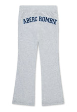 Load image into Gallery viewer, ABERCROMBIE Pantaloni Felpa Bootcut Grigio Mélange