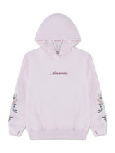 Load image into Gallery viewer, ABERCROMBIE Felpa con Cappuccio Rosa Ricamo Floreale su maniche