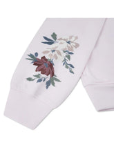 Load image into Gallery viewer, ABERCROMBIE Felpa con Cappuccio Rosa Ricamo Floreale su maniche