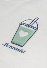 Load image into Gallery viewer, ABERCROMBIE T-Shirt Bianca con Stampa Matcha