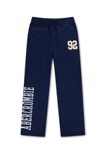 Carica l'immagine nel visualizzatore di Gallery, ABERCROMBIE Pantaloni in Felpa Blu con Logo e Ricamo