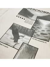 Load image into Gallery viewer, ABERCROMBIE T-Shirt Manica Lunga con Stampa Grafica