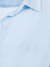 Load image into Gallery viewer, MC2 SAINT BARTH Camicia Agnes in Lino Azzurro - Junior &amp; Co.it