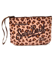 Load image into Gallery viewer, MC2 SAINT BARTH Pochette Aline Rosa Stampa Leopardata 21x15,5x7cm