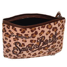 Load image into Gallery viewer, MC2 SAINT BARTH Pochette Aline Rosa Stampa Leopardata 21x15,5x7cm