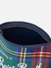 Carica l'immagine nel visualizzatore di Gallery, MC2 SAINT BARTH Borsa Pochette Aline Tartan Verde Dimensioni: 21x15,5x7cm