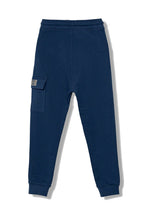 Carica l&#39;immagine nel visualizzatore di Gallery, Calvin Klein Jeans Pantalone della Tuta in Cotone Blu con Tasca Laterale