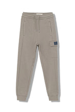 Carica l&#39;immagine nel visualizzatore di Gallery, Calvin Klein Jeans Pantalone della Tuta in Cotone Grigio con Tasca Laterale