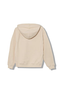 Calvin Klein Jeans Felpa Beige con Cappuccio con Logo sul Petto