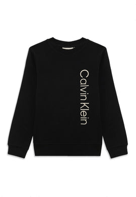Calvin Klein Jeans Felpa Girocollo con Scritta sul Davanti