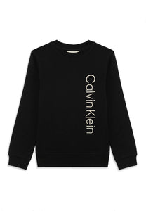 Calvin Klein Jeans Felpa Girocollo con Scritta sul Davanti