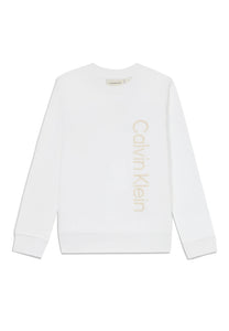 Calvin Klein Jeans Felpa Girocollo con Scritta sul Davanti