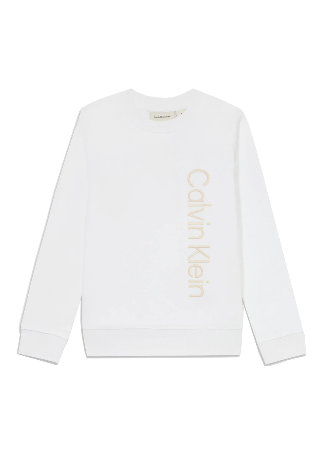Calvin Klein Jeans Felpa Girocollo con Scritta sul Davanti