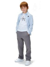 Carica l&#39;immagine nel visualizzatore di Gallery, Calvin Klein Jeans Pantalone in Felpa Grigio Gamba Larga