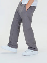 Carica l&#39;immagine nel visualizzatore di Gallery, Calvin Klein Jeans Pantalone in Felpa Grigio Gamba Larga