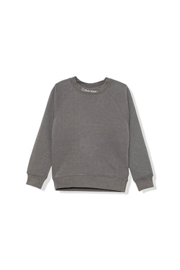 Calvin Klein Jeans Felpa Girocollo in Cotone Grigio